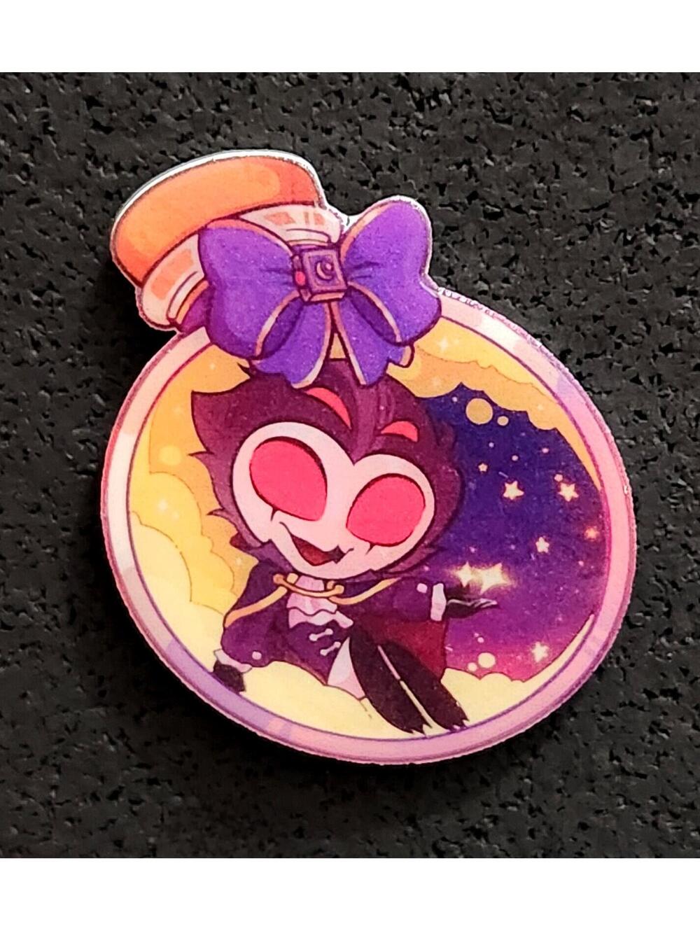 Stolas potion bottle pin - Helluva Boss